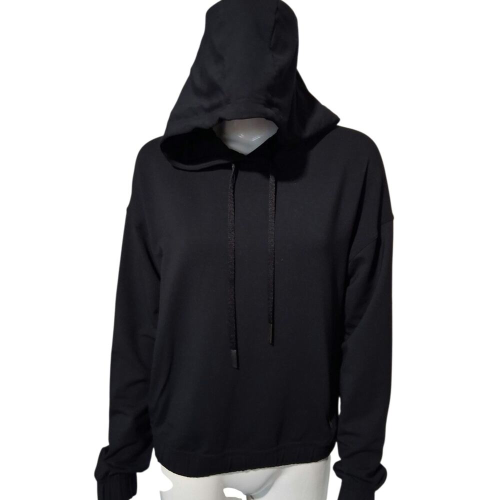 Lululemon Women's Size 8 Black Activewear Gym Wrap Athleisure Loungewear Hoodie